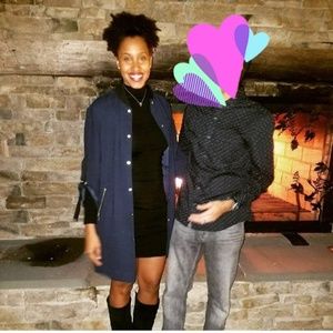 Oversized snap up jacket